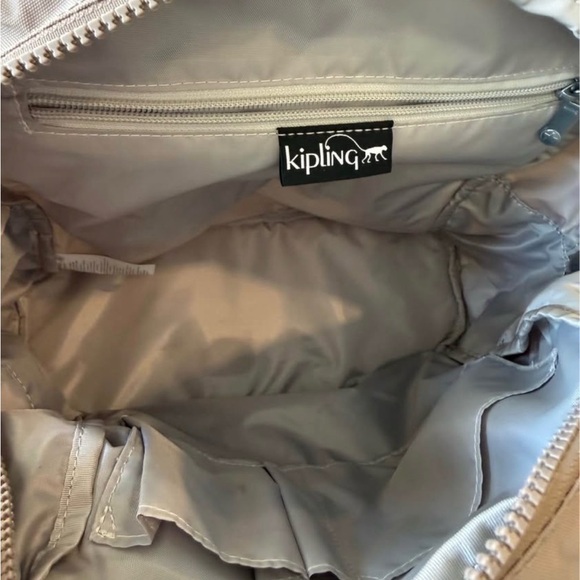 Kipling Beige Backpack with Charm - Picture 4 of 9